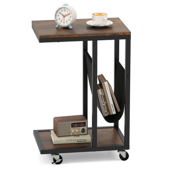 2-Tier C-Shaped Side Table product image