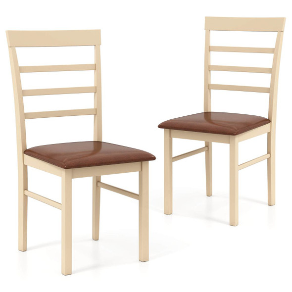 Wooden Dining Chair with Padded Seat (Set of 2 or 4) product image