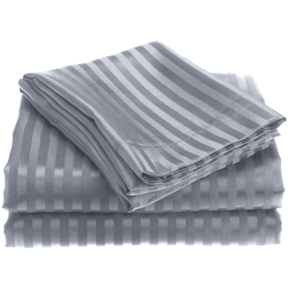 1800 Series Brushed Microfiber Dobby Striped Sheet Set product image