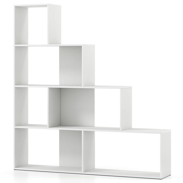 4-Tier Bookshelf  with 6 Storage Cubes product image