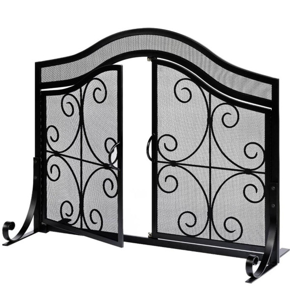 Amagabeli Fireplace Screen with Doors product image