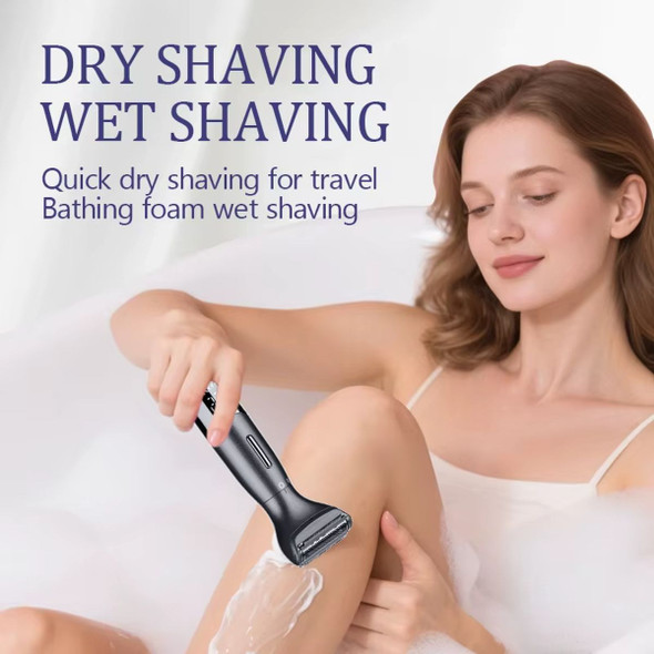6-in-1 Women Electric Shaver Replaceable Heads for Whole Body Private Epilator Shaving Razor Nose Hair Trimmer Color Black product image