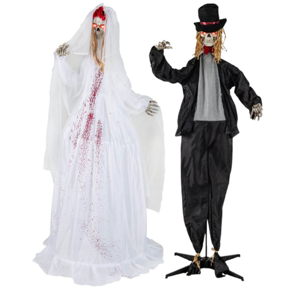 Animatronic Bride or Groom Haunted House Decoration product image