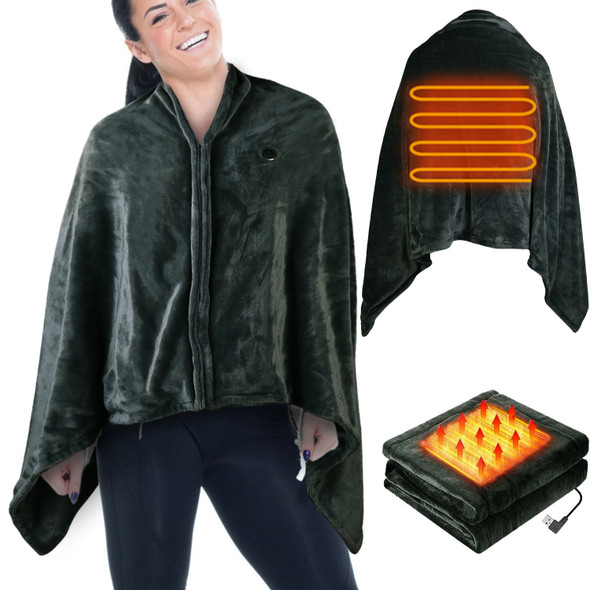 USB Heated Poncho / Throw (Requires Power Bank) product image