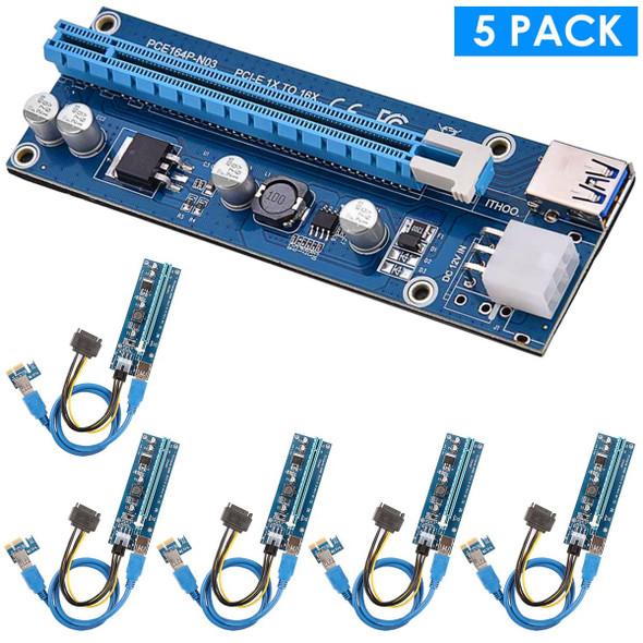 iMounTEK PCI-E PCI Express Risers (5-Pack) product image