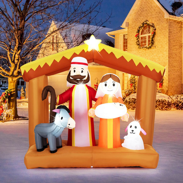 6-foot Inflatable Nativity Scene Decoration product image