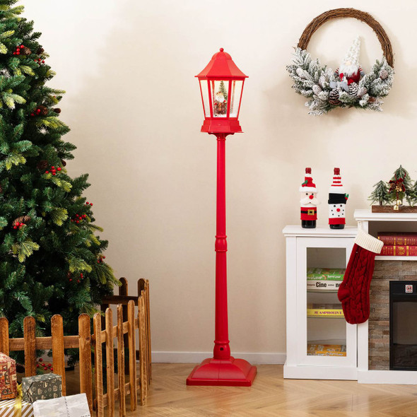 5.3 Ft Musical Christmas Street Lamp with 8 Songs and 60 LED Lights product image