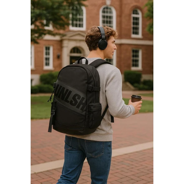 UNLSH  18” Black Performance Laptop Backpack product image