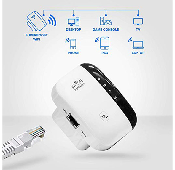 Super Boost Wi-Fi Range Extender & Signal Repeater product image