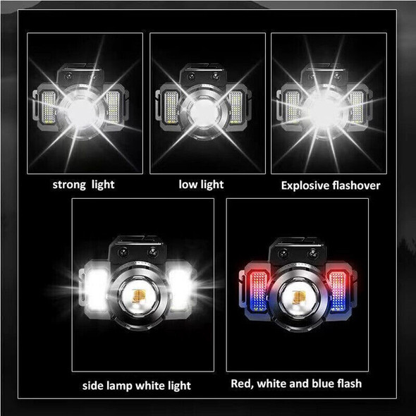 Motion Sensor High Power Rechargeable Headlamp (2-Pack) product image