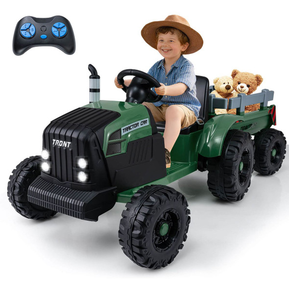 24V Kids' Ride-On Tractor with Detachable Trailer product image