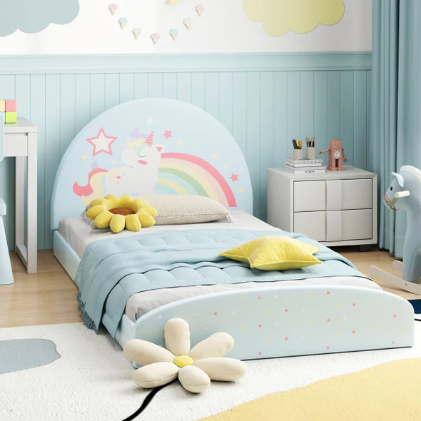 Twin Floor Bed Frame with 210D Oxford Cloth Floor Mat product image