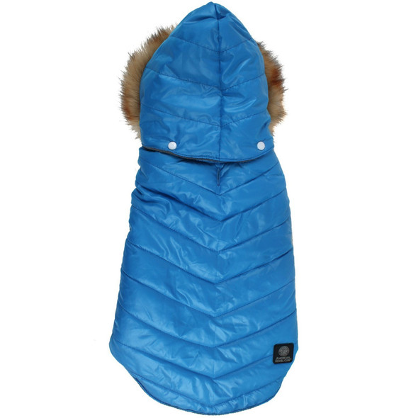 American Kennel Club® Quilted Dog Puffer Jacket with Faux Fur Hood product image