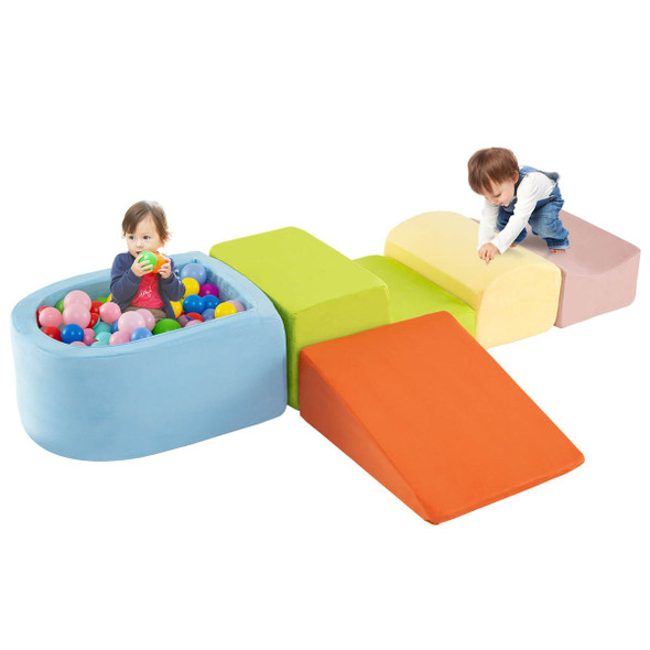 Kids' Climb and Crawl Play Set with Ball Pit (5-Pieces) product image