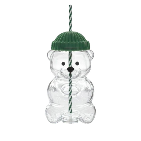 Cute Bear Reusable Cup with Straw product image