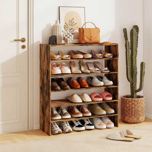 2 Tier Stackable Shoe Rack (1 or 2-Pack) product image