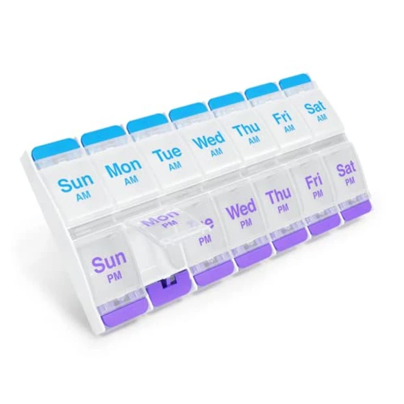 Ezy Dose Push Button 7-Day Pill Case AM/PM product image