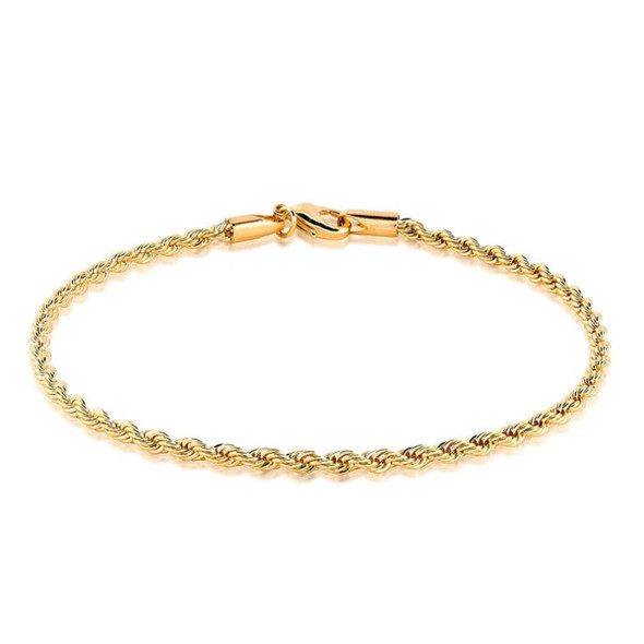 18k Gold Plated Braided Rope Anklet product image