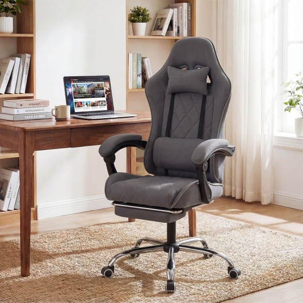 Gaming Chair with Headrest, Lumbar Support and Linkage Armrests product image