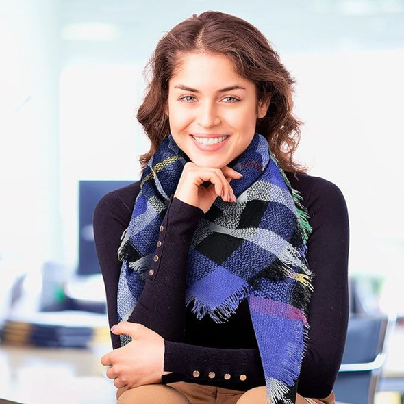 Women's Winter Plaid Blanket Scarves (set Of 2) product image