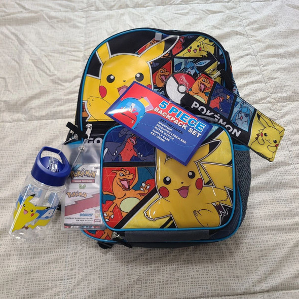 Pokemon Kids 5-Piece 16" Backpack Set with Lunch Bag product image