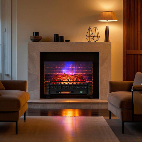 Wi-Fi Infrared Quartz Electric Fireplace with 5-Frame Colors product image