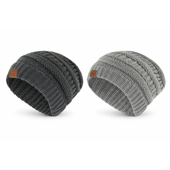 Market & Layne Women's Warm Winter Beanie (2-Pack) product image