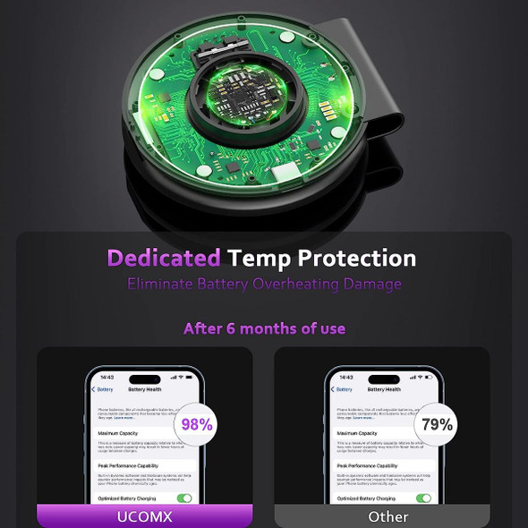 UCOMX Nano Mini Magnetic 2 in 1 Wireless Charger product image