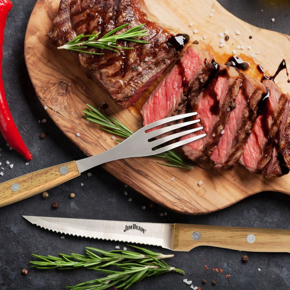 Jim Beam Steak Knife and Fork Set (8 Pieces) product image