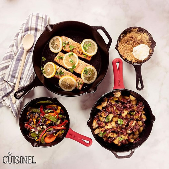Cuisinel 4-Piece Cast Iron Skillets Set  product image