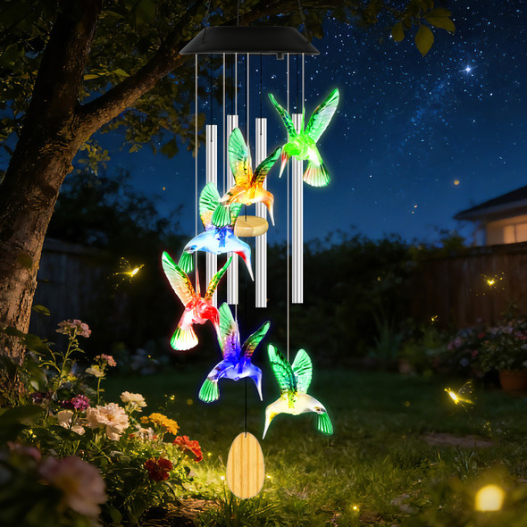 Solar Hummingbird Wind Chime product image