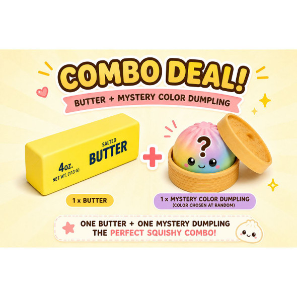 Butter and Mystery Dumpling Squishy Combo product image