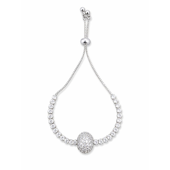 Elegant Pavé Diamond Adjustable Bracelet product image