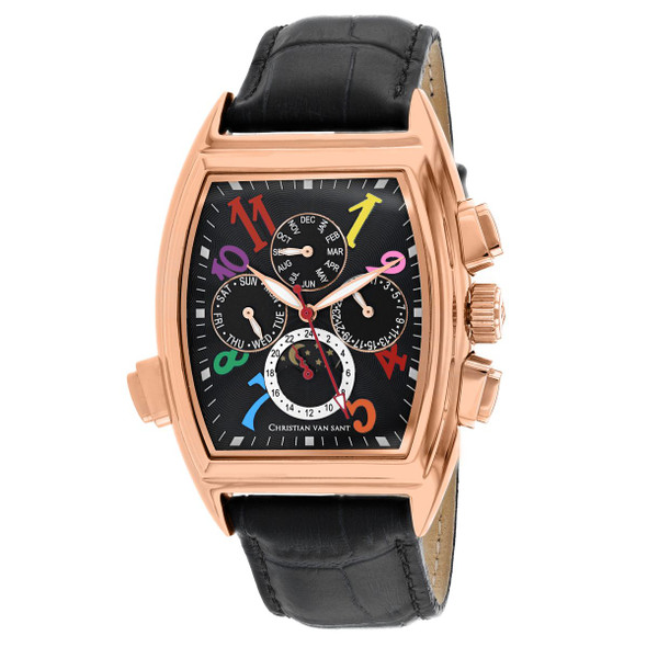 Christian Van Sant Men's Grandeur Black Dial Watch product image