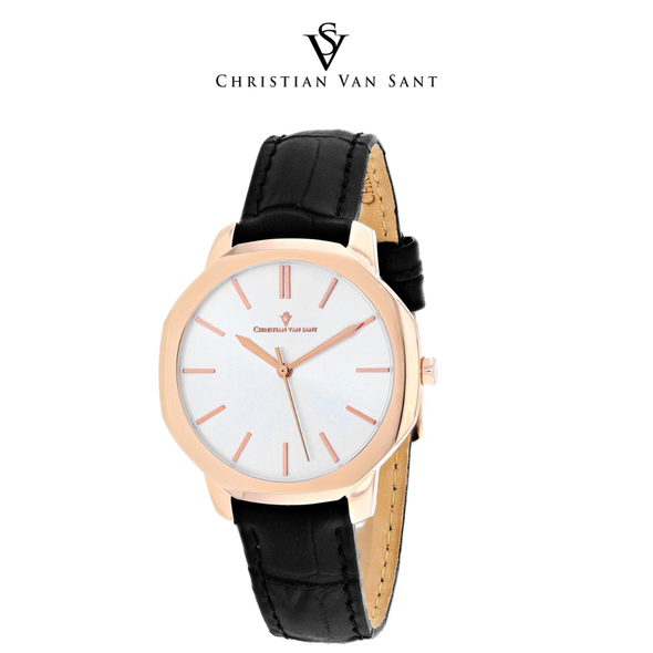 Christian Van Sant Women's Octave Slim Silver Dial Watch product image