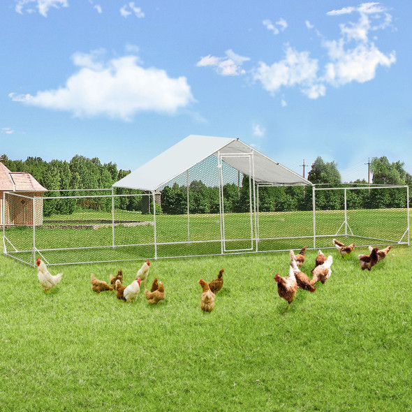 146 Sq.Ft Large Walk-in Chicken Coop Run product image