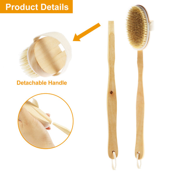 Long-Reach 15" Bath & Shower Brush with Detachable Handle product image