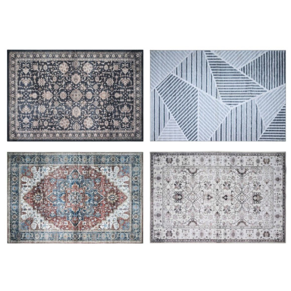 Bibb Home Washable Flannel Printed Area Rug with Latex Back product image