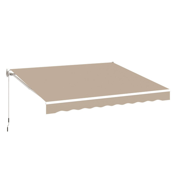 10'×8' Outdoor Manual Retractable Patio Awning  product image