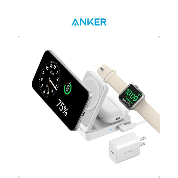 Anker Maggo 3-in-1 iPhone 17 Charging Station (Magsafe Compatible) product image