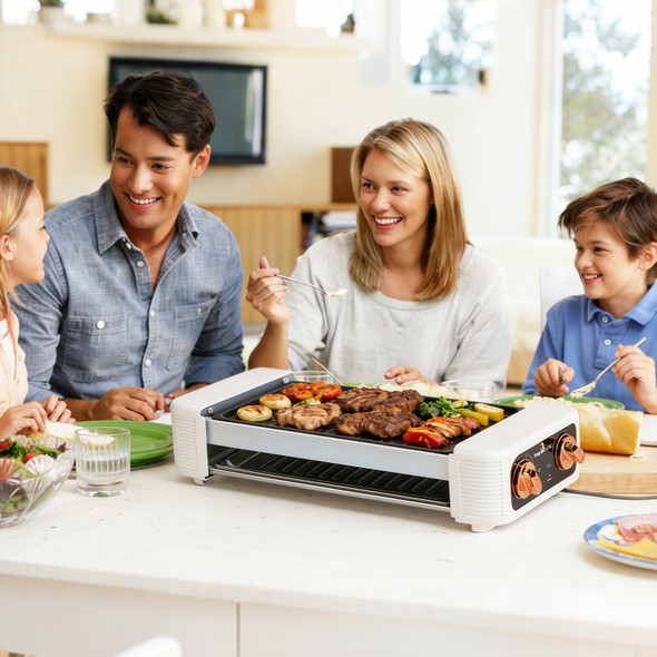 3‑in‑1 Electric Hot Dog Roller with Grill and Griddle product image