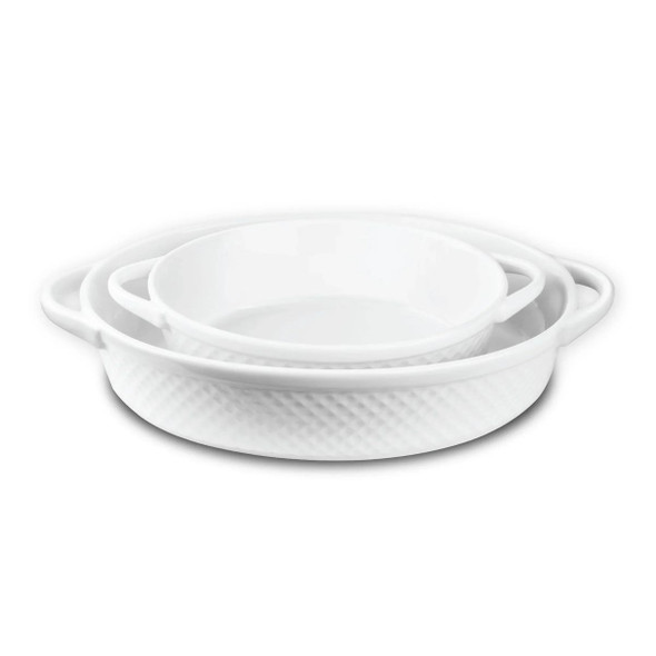 Le Regalo 2-Piece Stoneware Oval Baker Set product image