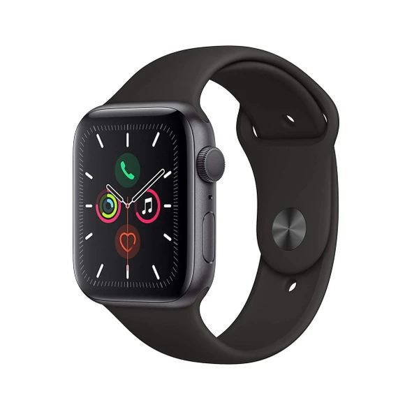 Apple Watch (GPS) Series 5 - 44MM Aluminum Case Black Sport Band  product image