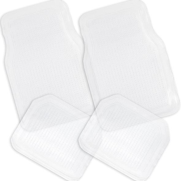 Zone Tech All Weather Full Rubber Clear Car Floor Mats (4-Piece) product image