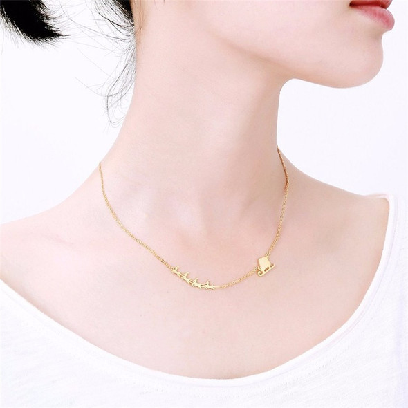 Santa Chariot & Reindeer Necklace product image