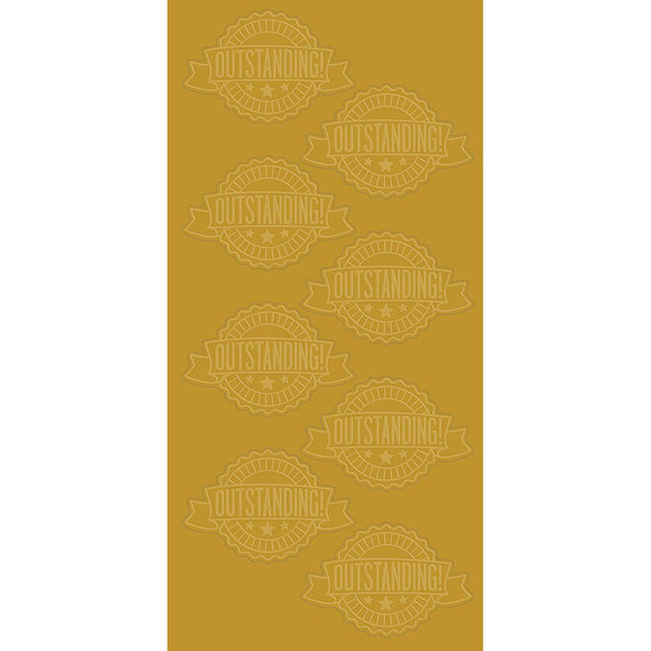 Outstanding Ribbon Embossed and Gold Foil Certificate Seal (3-Pack) product image