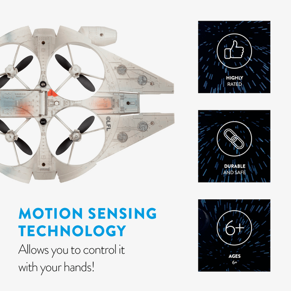 Star Wars® Millennium Falcon® Drone with Motion-Sensing Hand Controls product image