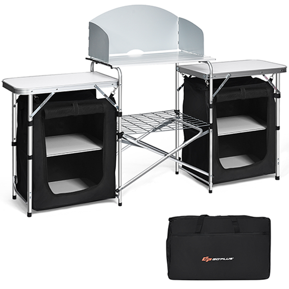 Folding Portable Aluminum Camping Grill Table product image