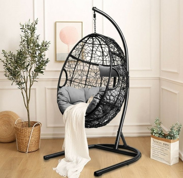 Hanging Cushioned Egg Hammock Chair with Stand product image