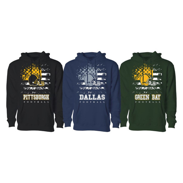 Men's Star-Spangled Football Pullover Hoodie product image